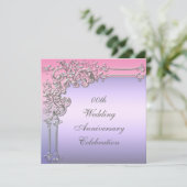 Party Einladung zum Hochzeitstag (Stehend Vorderseite)