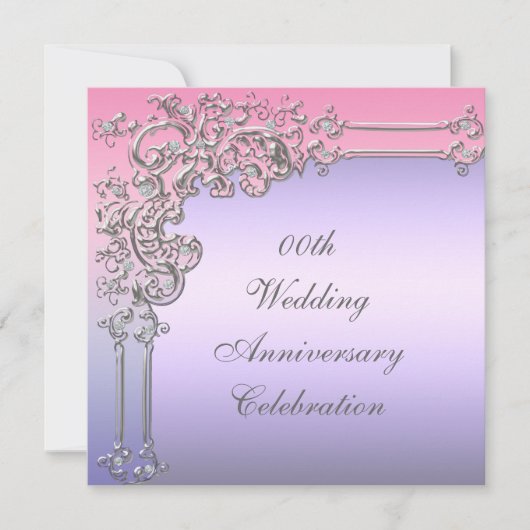 Party Einladung zum Hochzeitstag (Vorderseite)