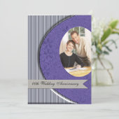 Party Einladung zum Hochzeitstag (Stehend Vorderseite)