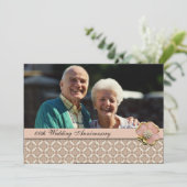 Party Einladung zum Hochzeitstag (Stehend Vorderseite)