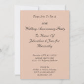Party Einladung zum Hochzeitstag (Rückseite)