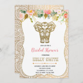 Party Einladung zum indischen Brautparty (Vorne/Hinten)
