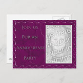 Party Einladung zum Jahrestag (Vorne/Hinten)