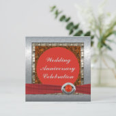 Party Einladung zum Jahrestag (Stehend Vorderseite)