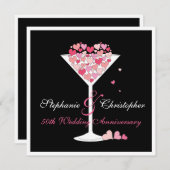 Party Einladung zum Jahrestag des Herzens (Vorne/Hinten)