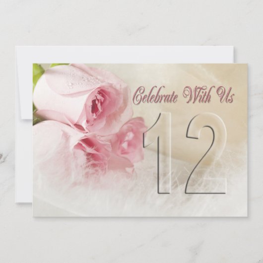 Party Einladung zum Jahrestag für 14 Jahre (Vorderseite)