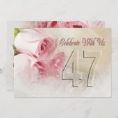 Party Einladung zum Jahrestag für 47 Jahre (Vorne/Hinten)