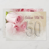 Party Einladung zum Jahrestag für 50 Jahre (Vorne/Hinten)