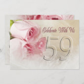 Party Einladung zum Jahrestag für 59 Jahre (Vorne/Hinten)