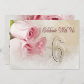 Party Einladung zum Jahrestag für 6 Jahre (Vorne/Hinten)