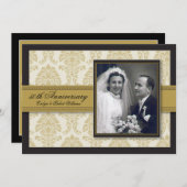 Party Einladung zum Jubiläum der Goldmedaille (Vorne/Hinten)