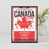Party Einladung zum kanadischen Tag der Lebensmitt (Stehend Vorderseite)