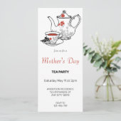 Party Einladung zum Muttertagsjung (Stehend Vorderseite)