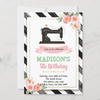 Party Einladung zum Nähen von Kunstwerken