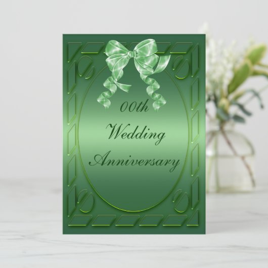 Party Einladung zum personalisierten Jahrestag (Stehend Vorderseite)