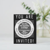 Party Einladung zum Silberhochzeitalter (Stehend Vorderseite)