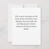 Party Einladung zum Silberhochzeitalter (Rückseite)