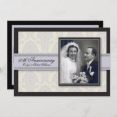 Party Einladung zum Silberstreifen der Flachbänder (Vorne/Hinten)