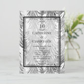 Party Einladung zum Silver Anniversary (Stehend Vorderseite)