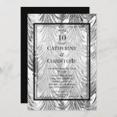 Party Einladung zum Silver Anniversary (Vorne/Hinten)