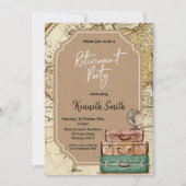 Party Einladung zum Thema "Reisen" (Vorderseite)