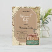 Party Einladung zum Thema "Reisen" (Stehend Vorderseite)