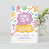 Party Einladung zum Töten von Töpferwaren (Stehend Vorderseite)