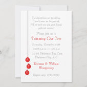 Party Einladung zum Trimmen von Rotwein (Rückseite)