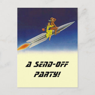 Party Einladung zum Vintagen Absenden von Karten a