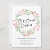 Party Einladung zum Weihnachtsessen | heiliger Kra (Vorderseite)