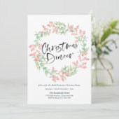 Party Einladung zum Weihnachtsessen | heiliger Kra (Stehend Vorderseite)