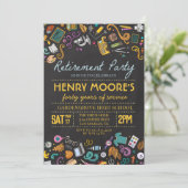 Party Einladung zur Altersversorgung von Lehrkräft (Stehend Vorderseite)