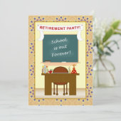 Party Einladung zur Altersversorgung von Lehrkräft (Stehend Vorderseite)