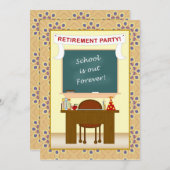 Party Einladung zur Altersversorgung von Lehrkräft (Vorne/Hinten)