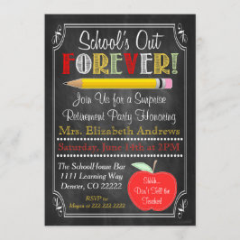 Party Einladung zur Altersversorgung von Lehrkräft