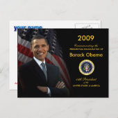 Party Einladung zur Amtseinführung Obama (Vorne/Hinten)