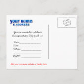 Party Einladung zur Amtseinführung von Obama - for (Rückseite)