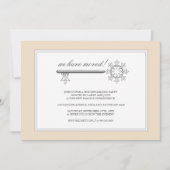 Party Einladung zur Erwärmung des Hauses {Beige} (Vorderseite)