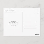 Party Einladung zur Familienrente Postkarte (Rückseite)