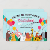 Party Einladung zur Geburtstagsfeier (Vorne/Hinten)