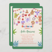 Party Einladung zur Geburtstagsfeier (Vorne/Hinten)