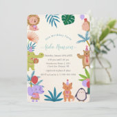 Party Einladung zur Geburtstagsfeier (Stehend Vorderseite)