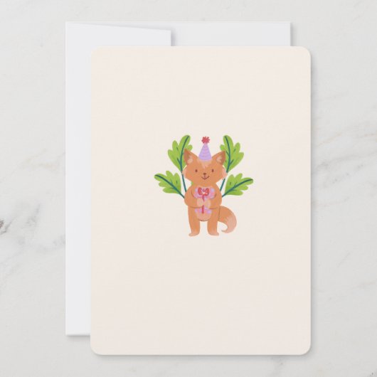 Party Einladung zur Geburtstagsfeier (Rückseite)