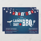 Party Einladung zur GRILLEN am Arbeitstag (Vorne/Hinten)