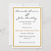 Party Einladung zur Hochzeitseröffnungsfeier (Vorderseite)