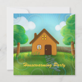 Party Einladung zur niedlichen Haushaltserwärmung