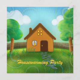 Party Einladung zur niedlichen Haushaltserwärmung