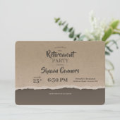 Party Einladung zur Rückführung von Kaffeetrinken (Stehend Vorderseite)