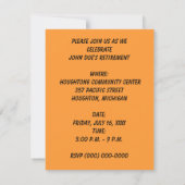 PARTY EINLADUNG ZUR RÜCKNAHME - VINTAGER GRÜNER TR (Rückseite)