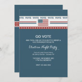 Party Einladung zur Wahlbeteiligung (Vorne/Hinten)